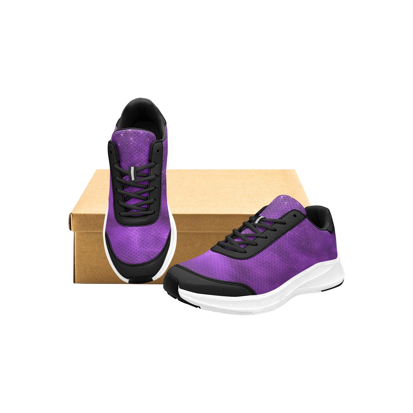 Dusty Purple White Dust Women's Mud Guard Running Shoes Athletic