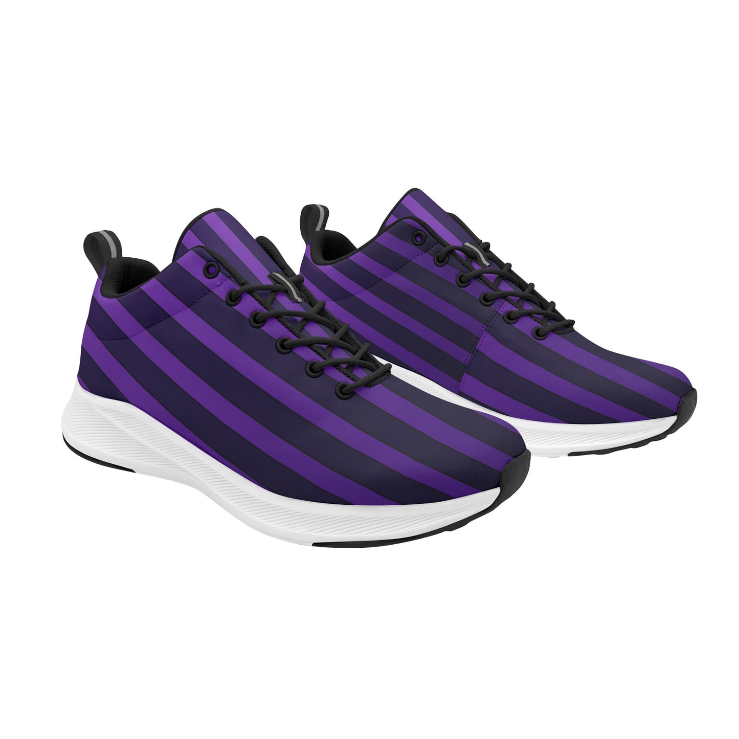 Black Purple Striped Women's Running Shoes Athletic Footwear Sports