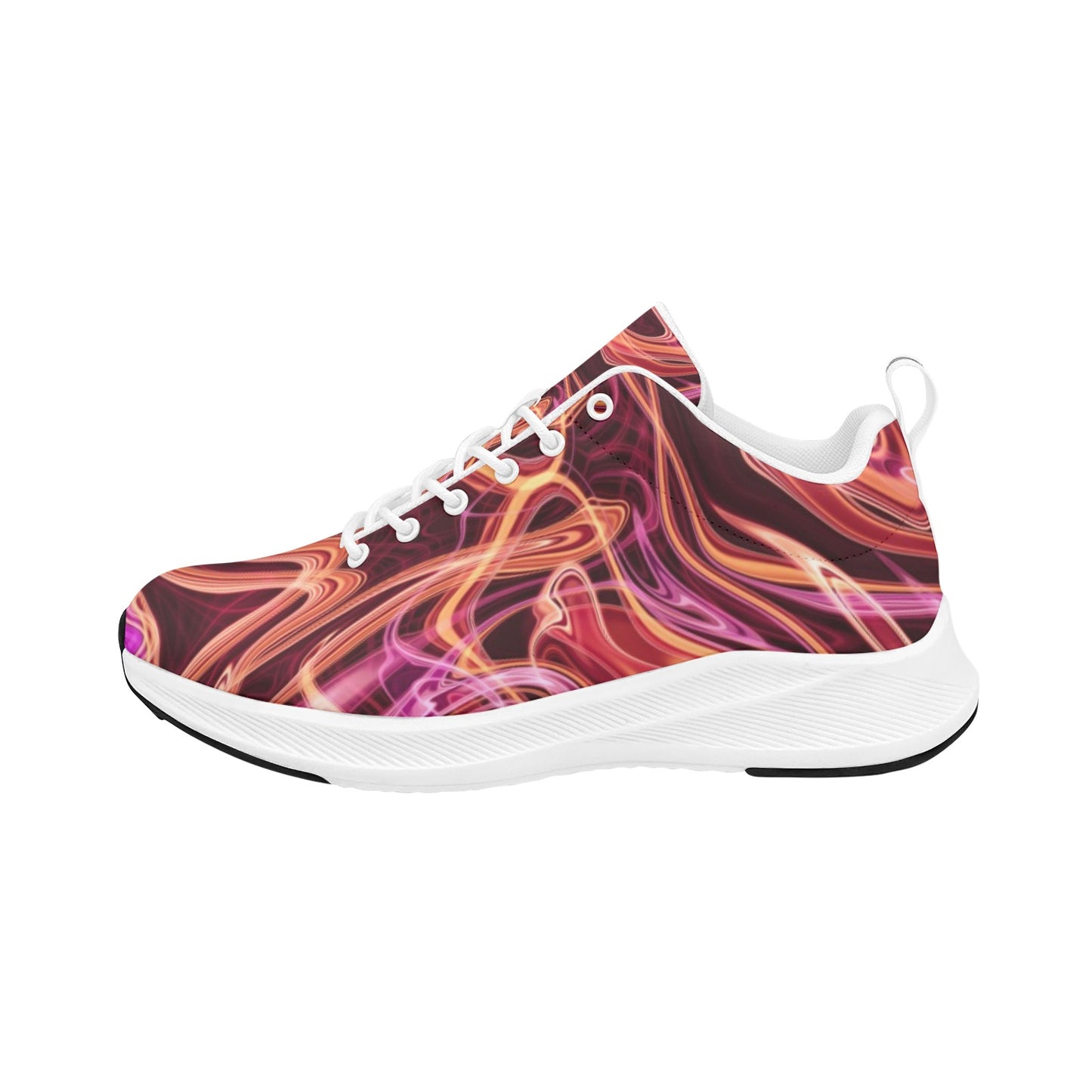 Dark Orange Pink Energy Womens Running Shoes Athletic Footwear