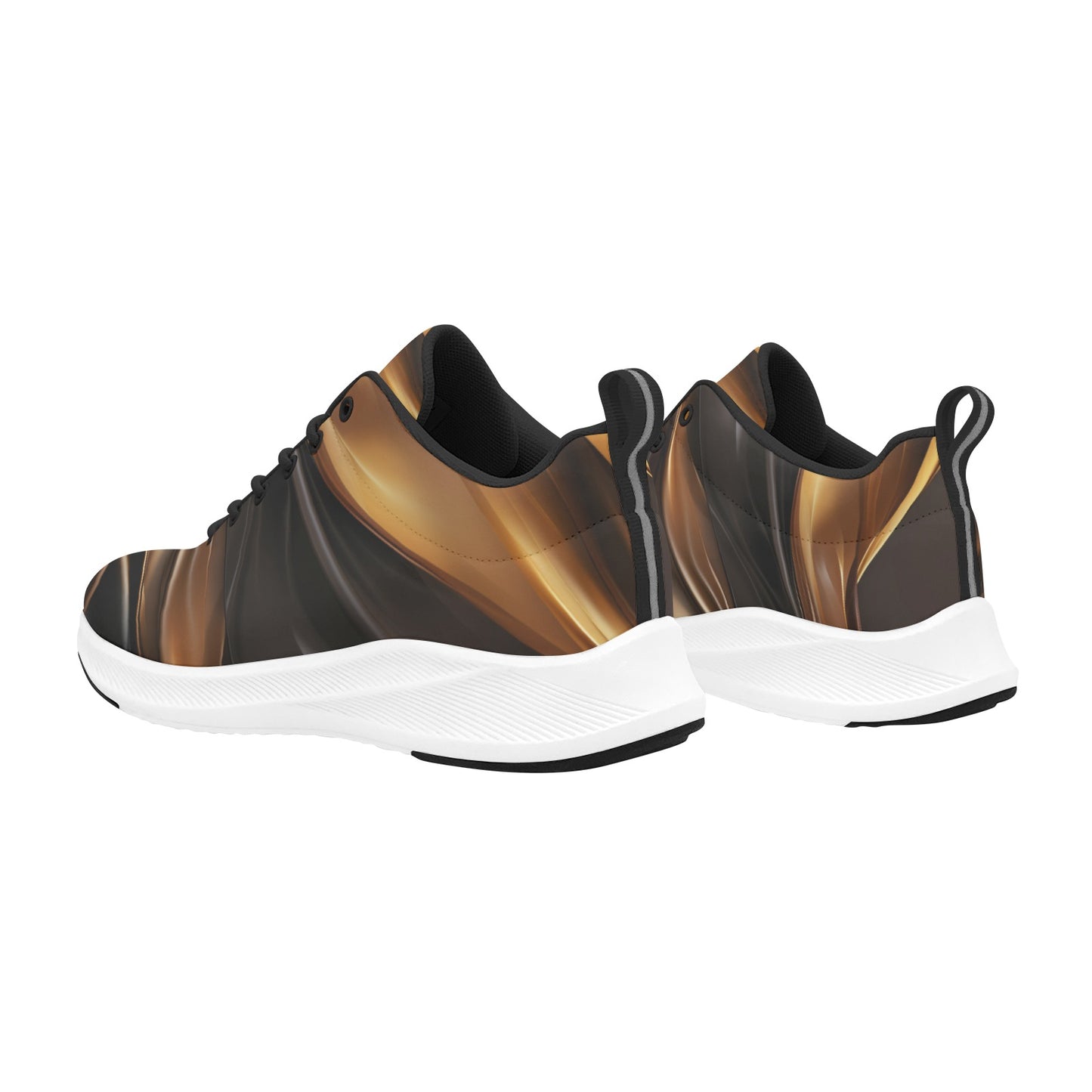 Women's Brown Butterscotch Waves Running Shoes Athletic Footwear