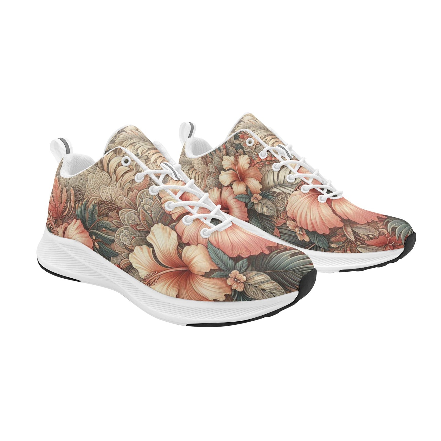 Vintage Floral Flowers Women's Running Shoes Athletic Footwear