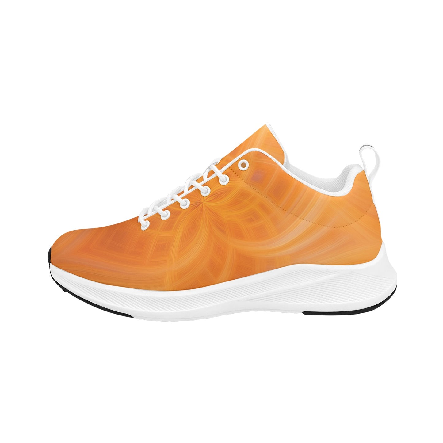Women's Abstract Dark Orange Flower Running Shoes Athletic Footwear