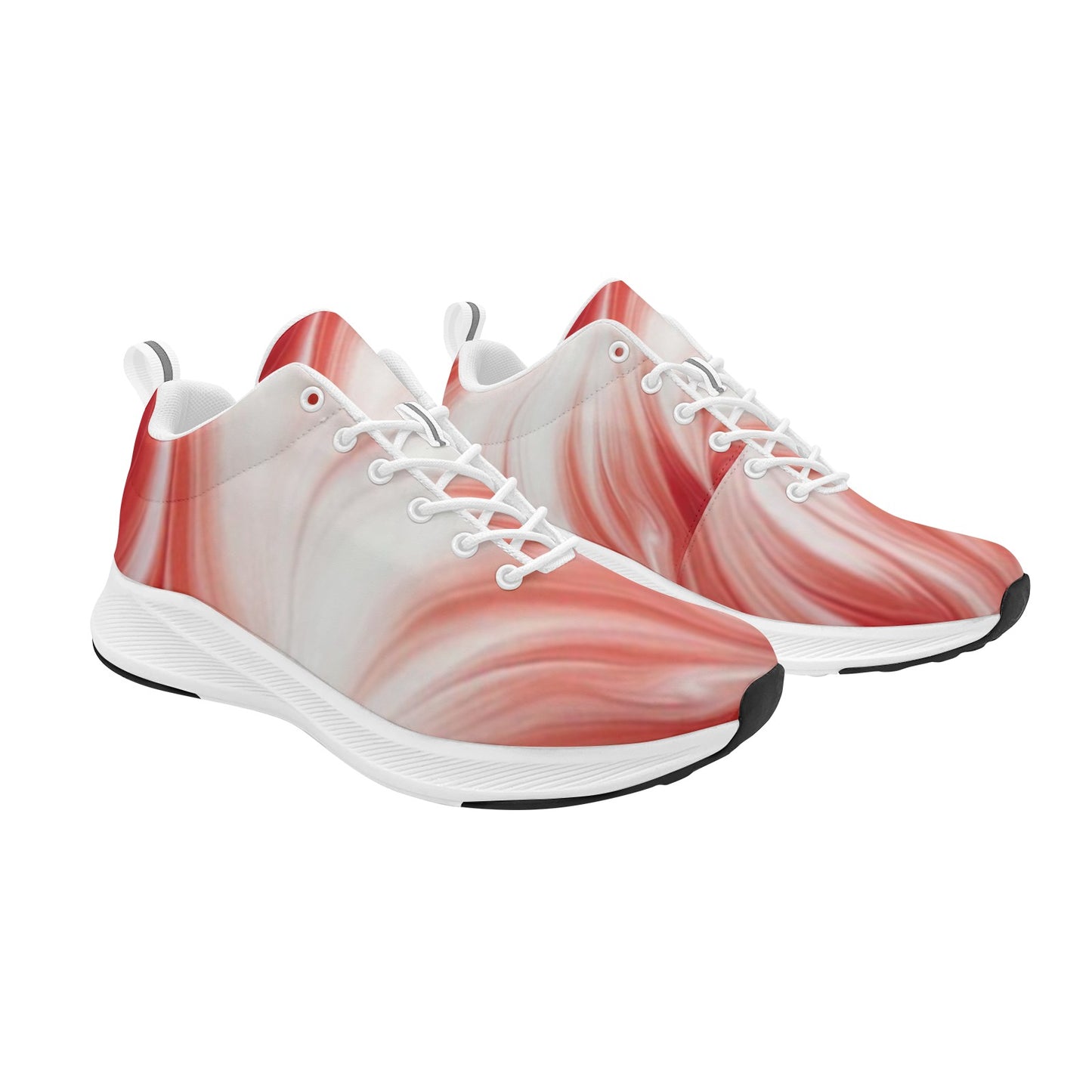 Red White Creamy Women's Running Shoes Lightweight Athletic Sneakers