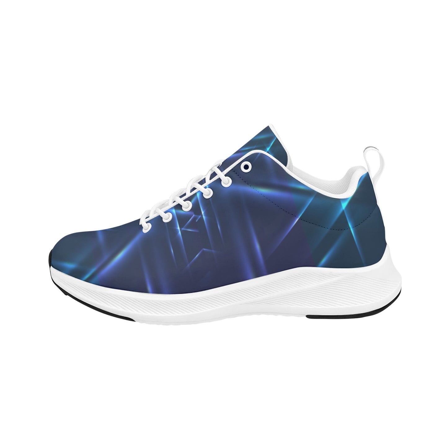 Blue White Cosmic Streaks Women's Running Shoes Athletic Footwear