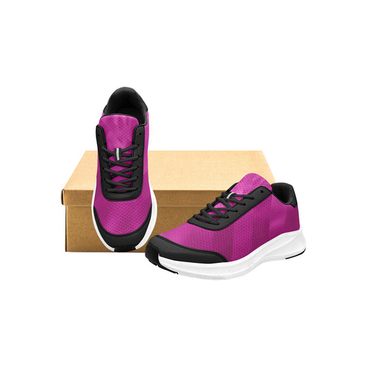 Magenta Colored Ribbons Women's Mudguard Running Shoes Athletic Footwear