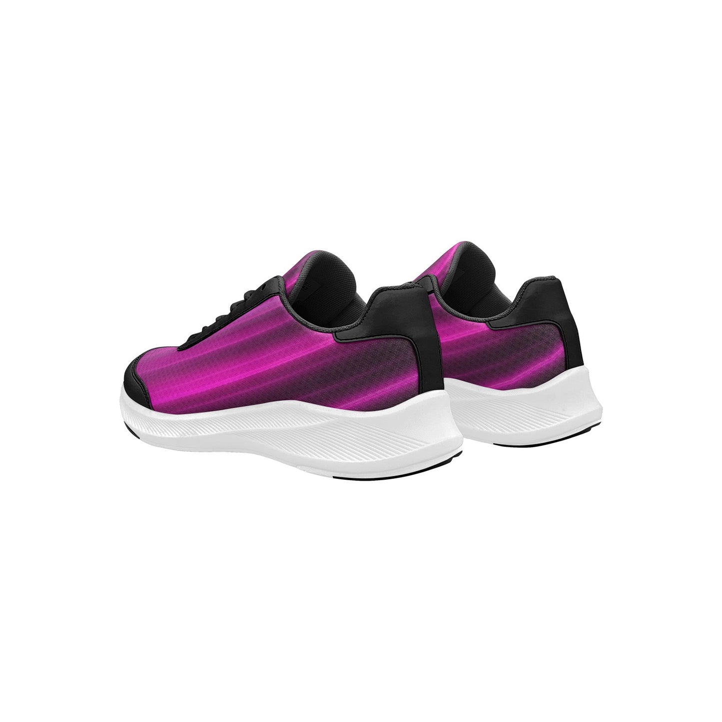 Bright Magenta Silver Black Women's Mudguard Running Shoes Athletic