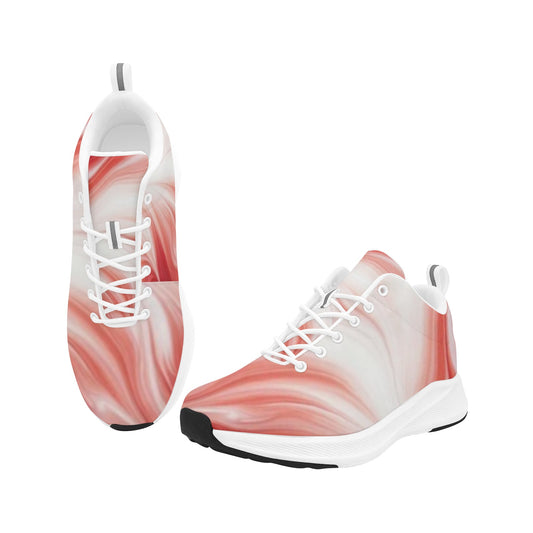 Red White Creamy Women's Running Shoes Lightweight Athletic Sneakers