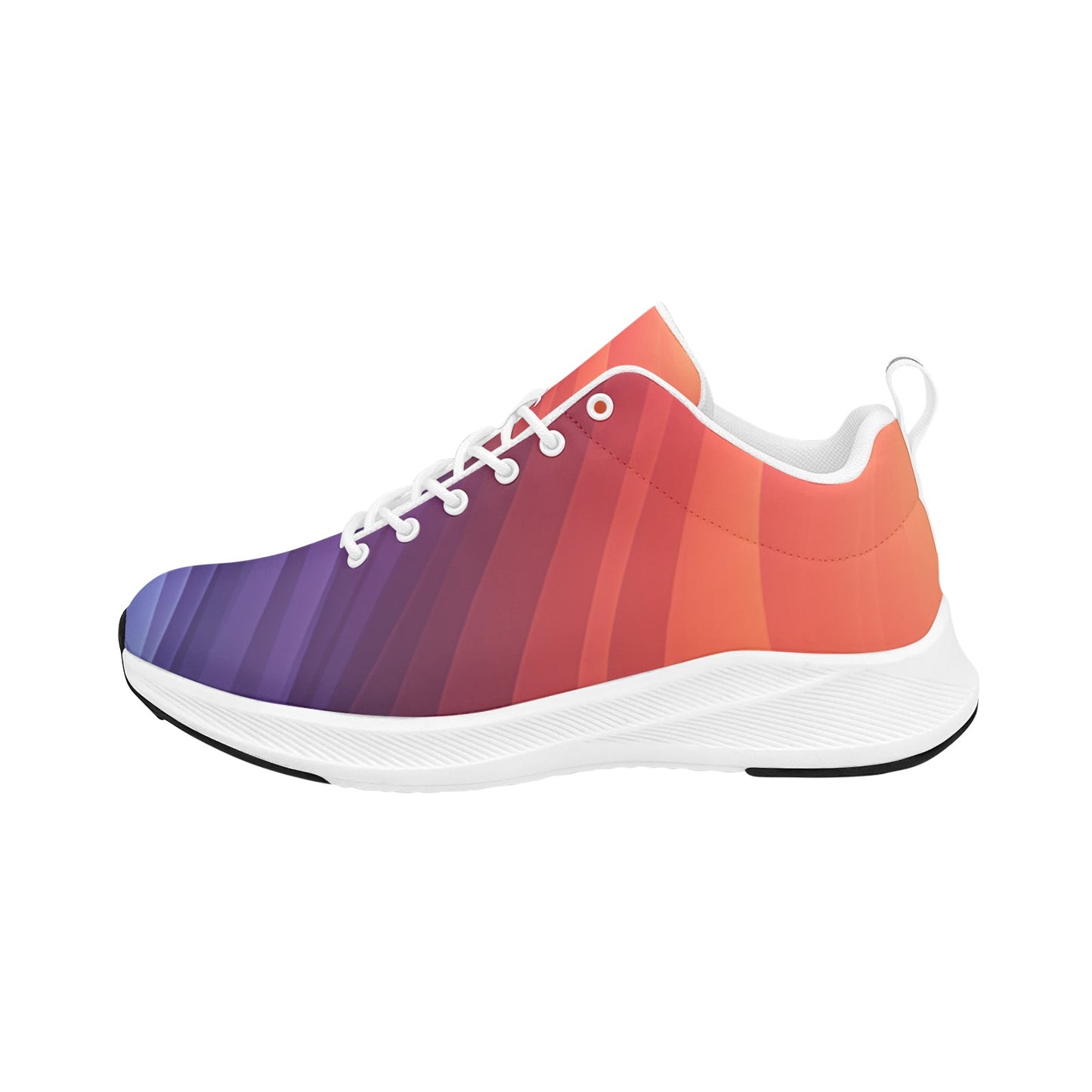 Orange Purple Ombre Women's Running Shoes Athletic Sneakers