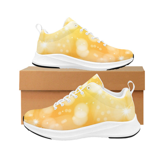 Orange Yellow White Bubbles Women's Running Shoes Athletic Footwear