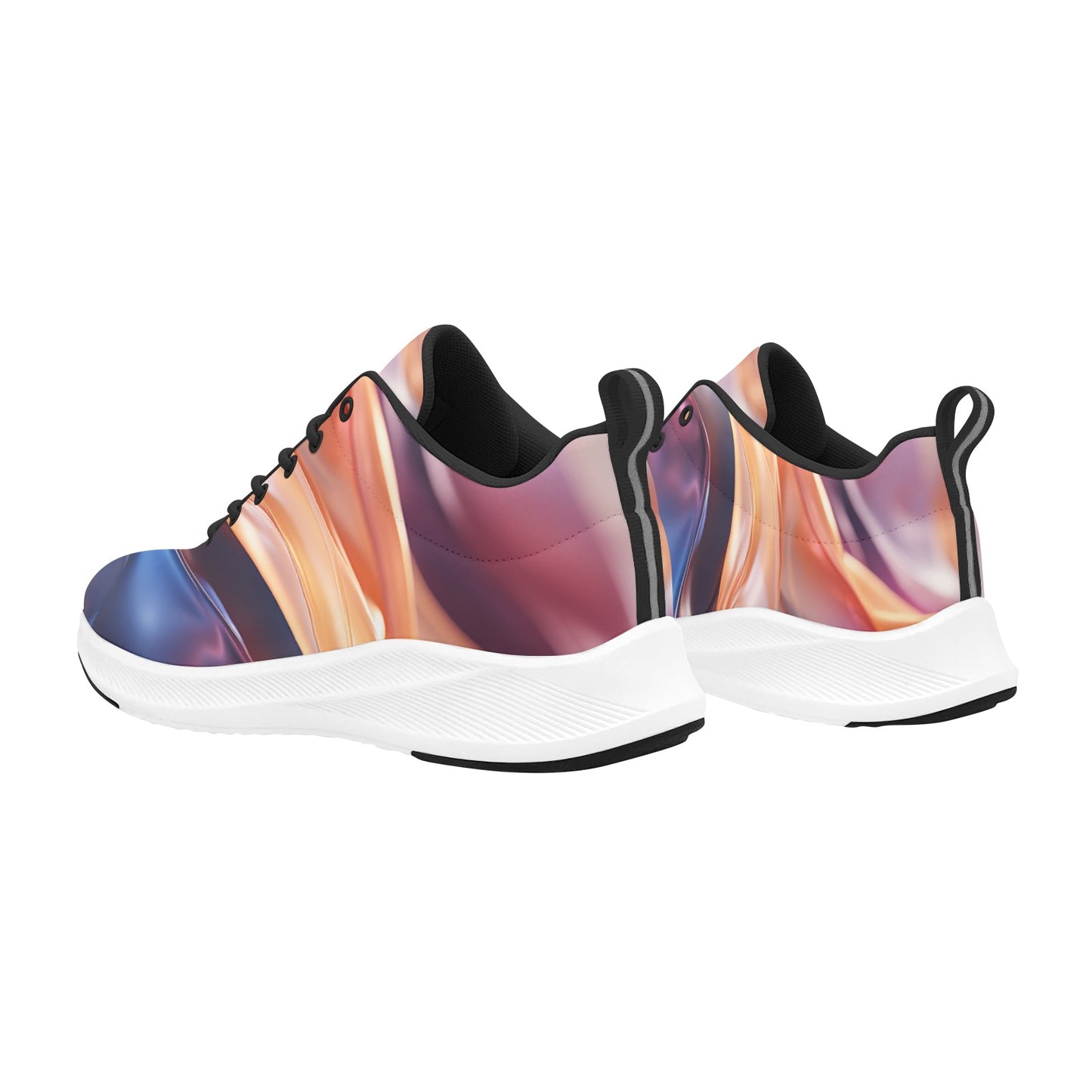 Women's Multi Colors Streaked Running Shoes Athletic Footwear