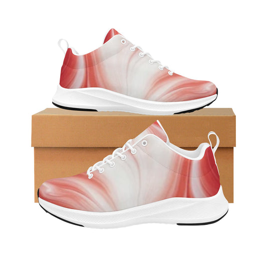 Red White Creamy Women's Running Shoes Lightweight Athletic Sneakers