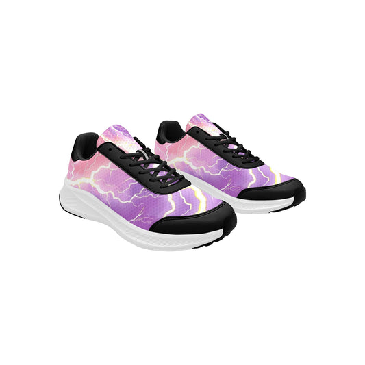 Pink Purple Lightning Women's Mudguard Running Shoes Athletic Wear
