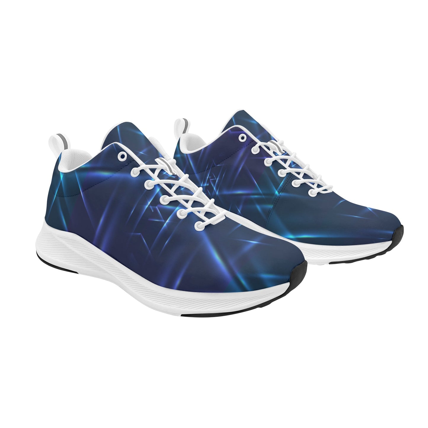 Blue White Cosmic Streaks Women's Running Shoes Athletic Footwear
