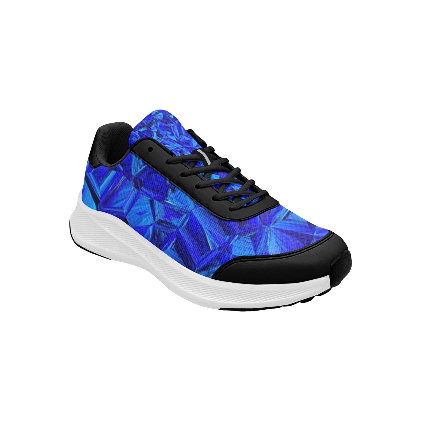 Shattered Blue Glass Women's Mudguard Running Shoes Athletic Footwear