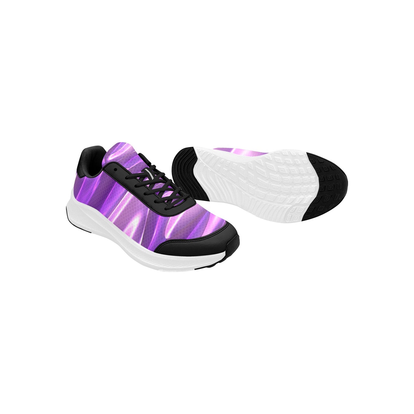 Women's Purple Melted Candy Mudguard Running Shoes Athletic Sneakers