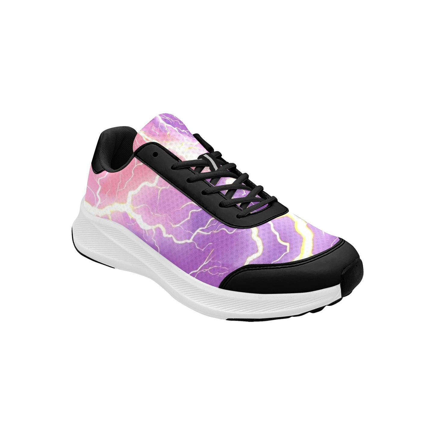 Pink Purple Lightning Women's Mudguard Running Shoes Athletic Wear