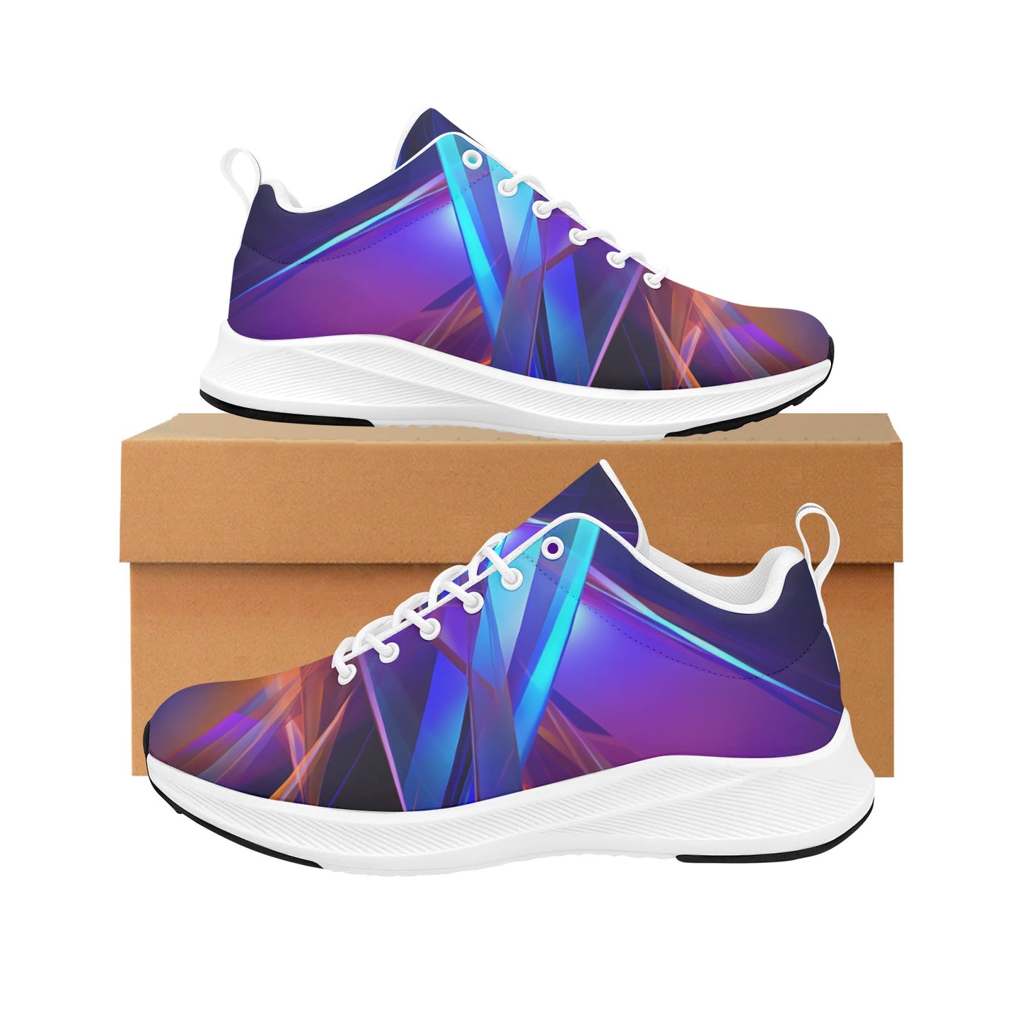 Shattered Multi Colored Glass Women's Running Shoes Athletic Footwear