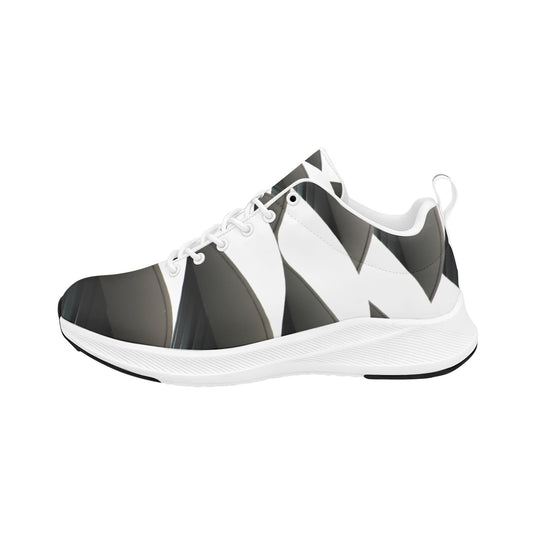 Black White Rolling Hills Women's Running Shoes Athletic Sneakers