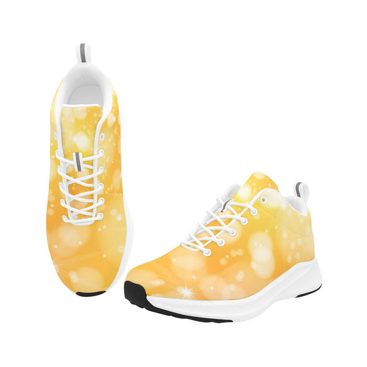 Orange Yellow White Bubbles Women's Running Shoes Athletic Footwear