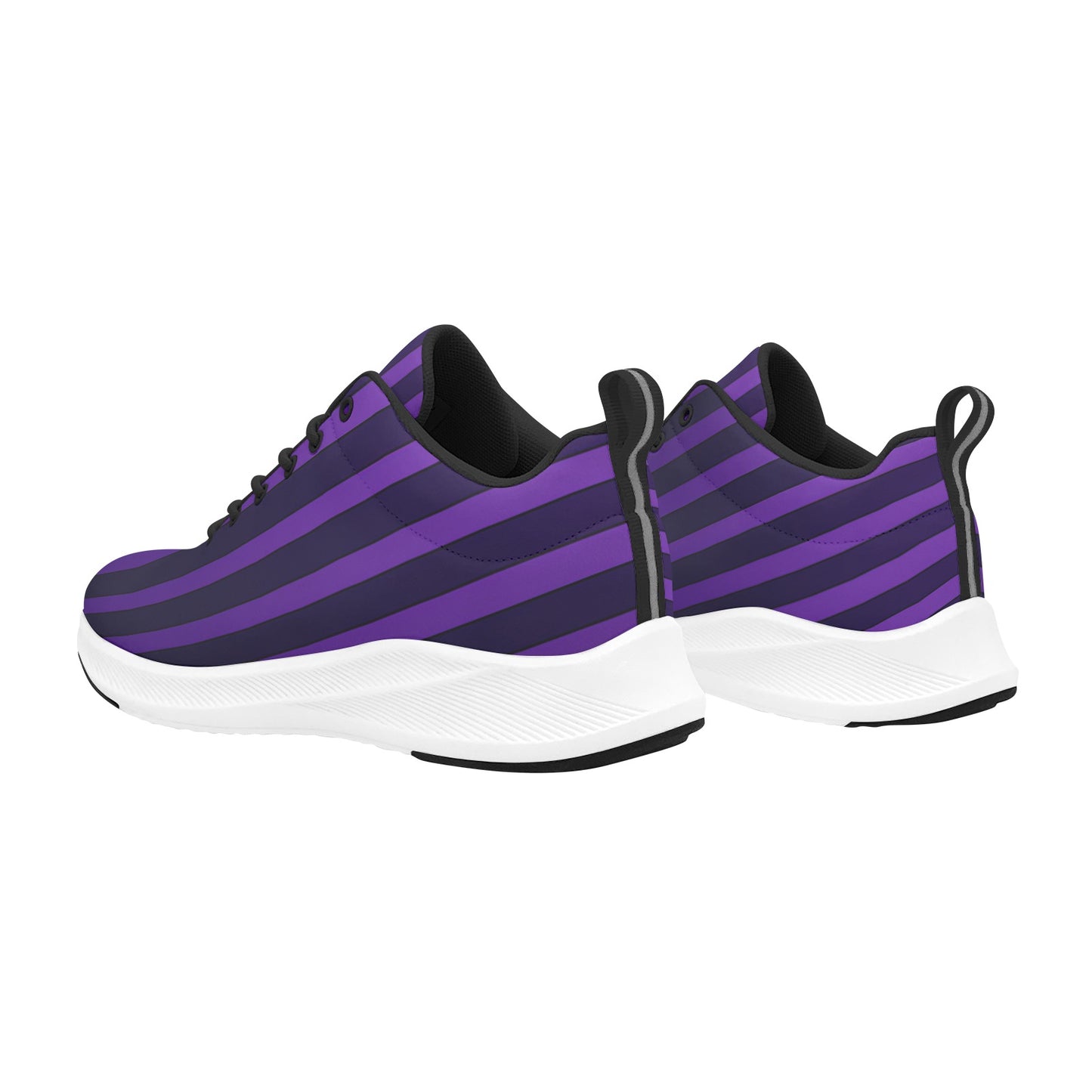 Black Purple Striped Women's Running Shoes Athletic Footwear Sports