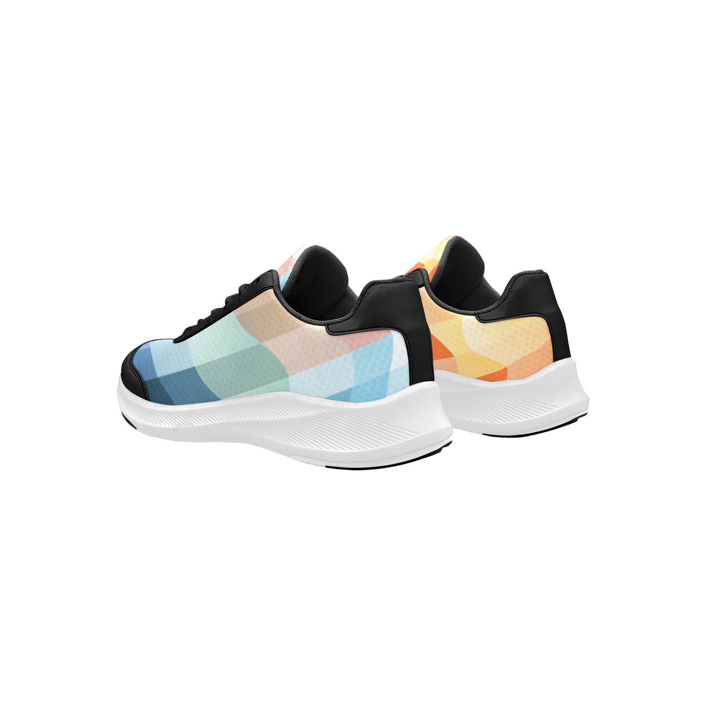 Vibrant Colors Interlocked Women's Mudguard Running Shoes Athletic