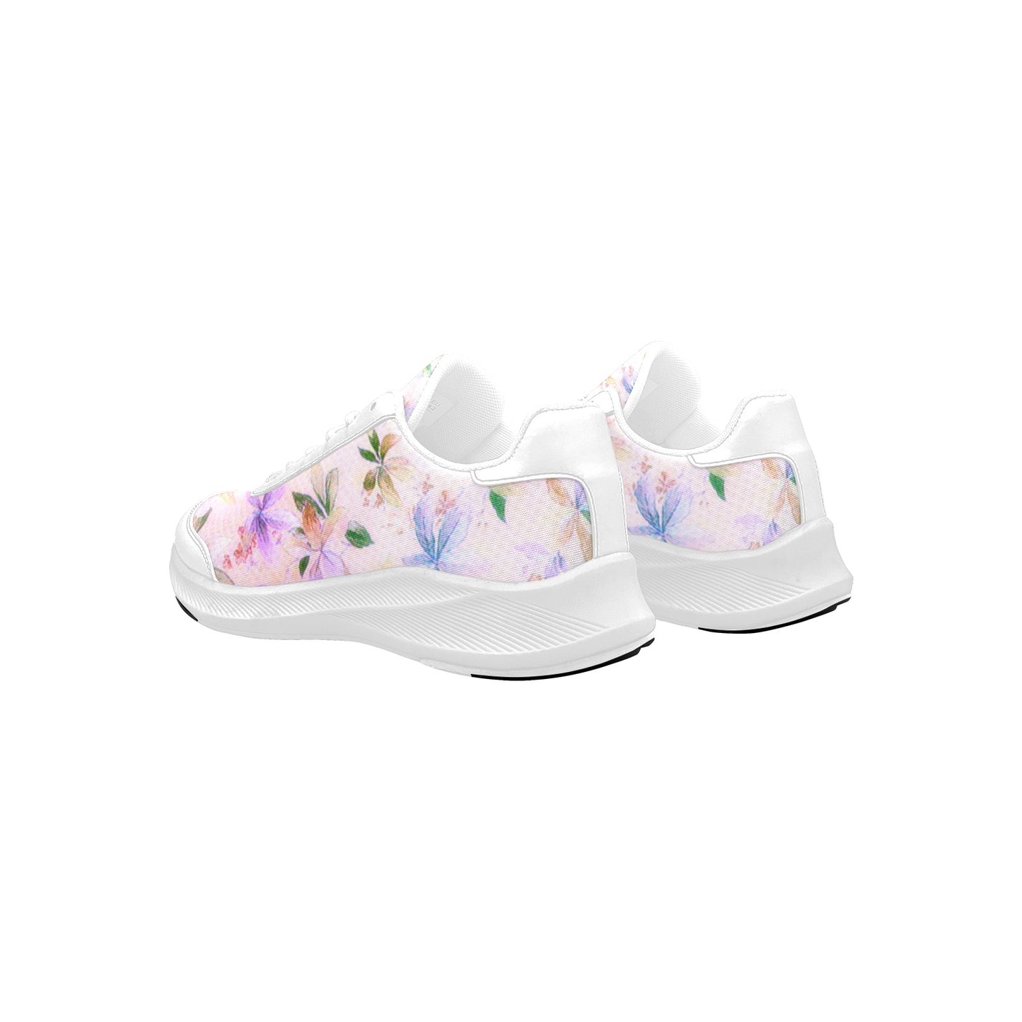 Pretty Colored Flowers Women's Mudguard Running Shoes Athletic Wear