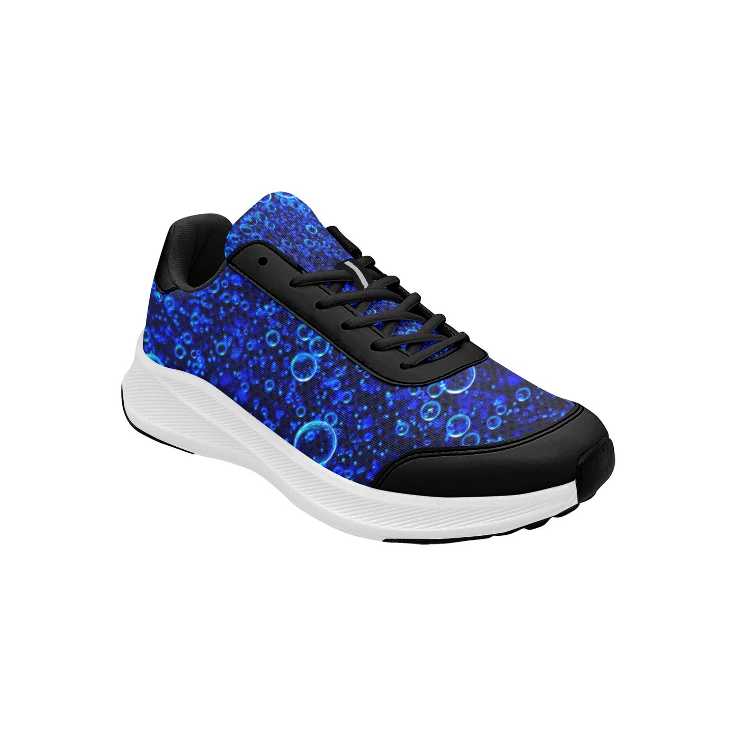 Women's Light Blue Bubbles Mudguard Running Shoes Athletic Sport