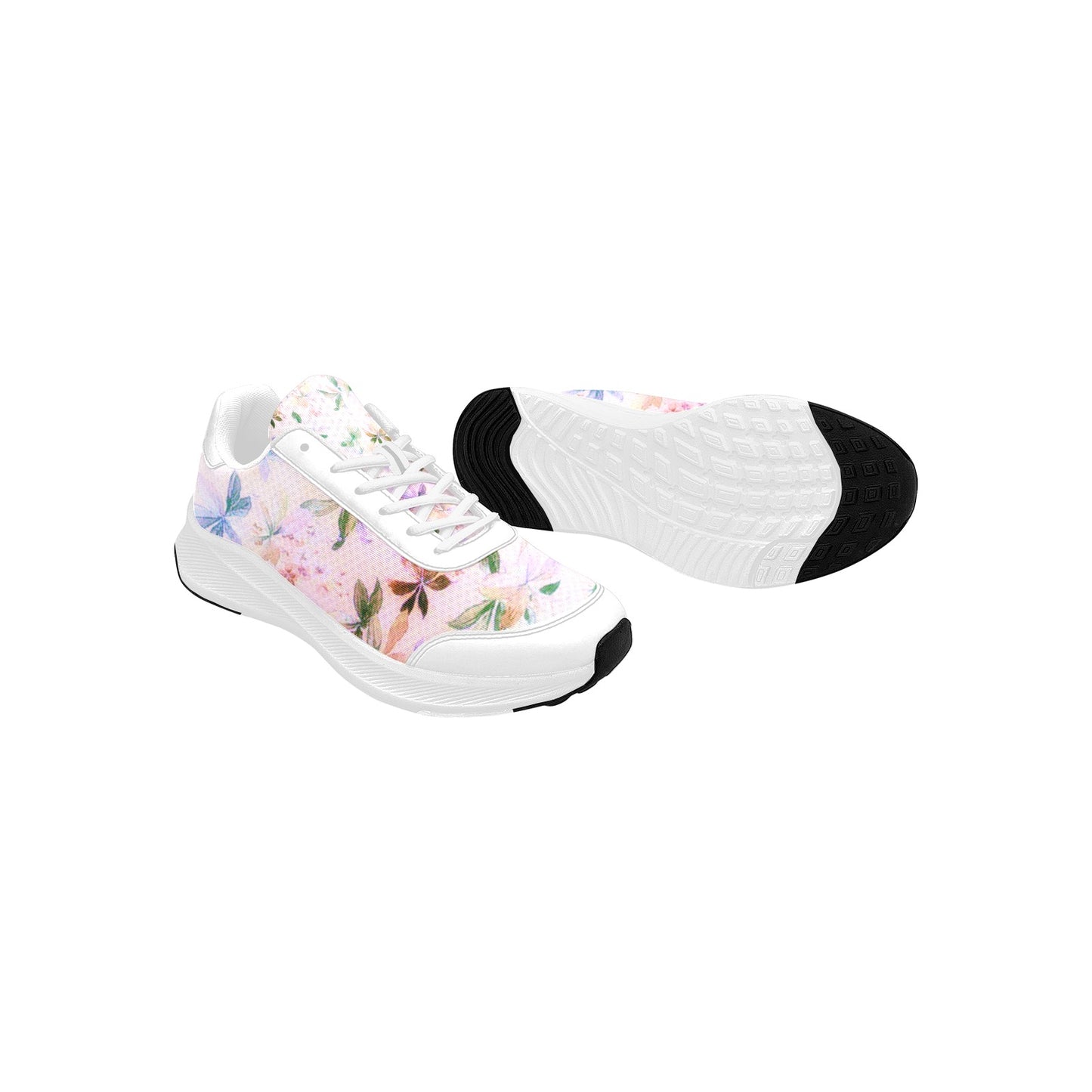 Pretty Colored Flowers Women's Mudguard Running Shoes Athletic Wear