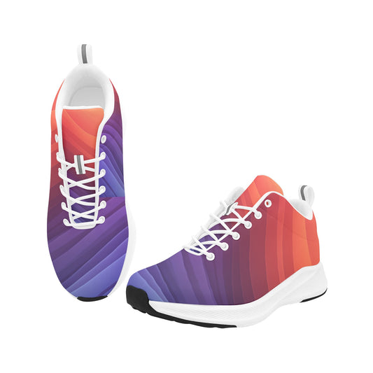 Orange Purple Ombre Women's Running Shoes Athletic Sneakers