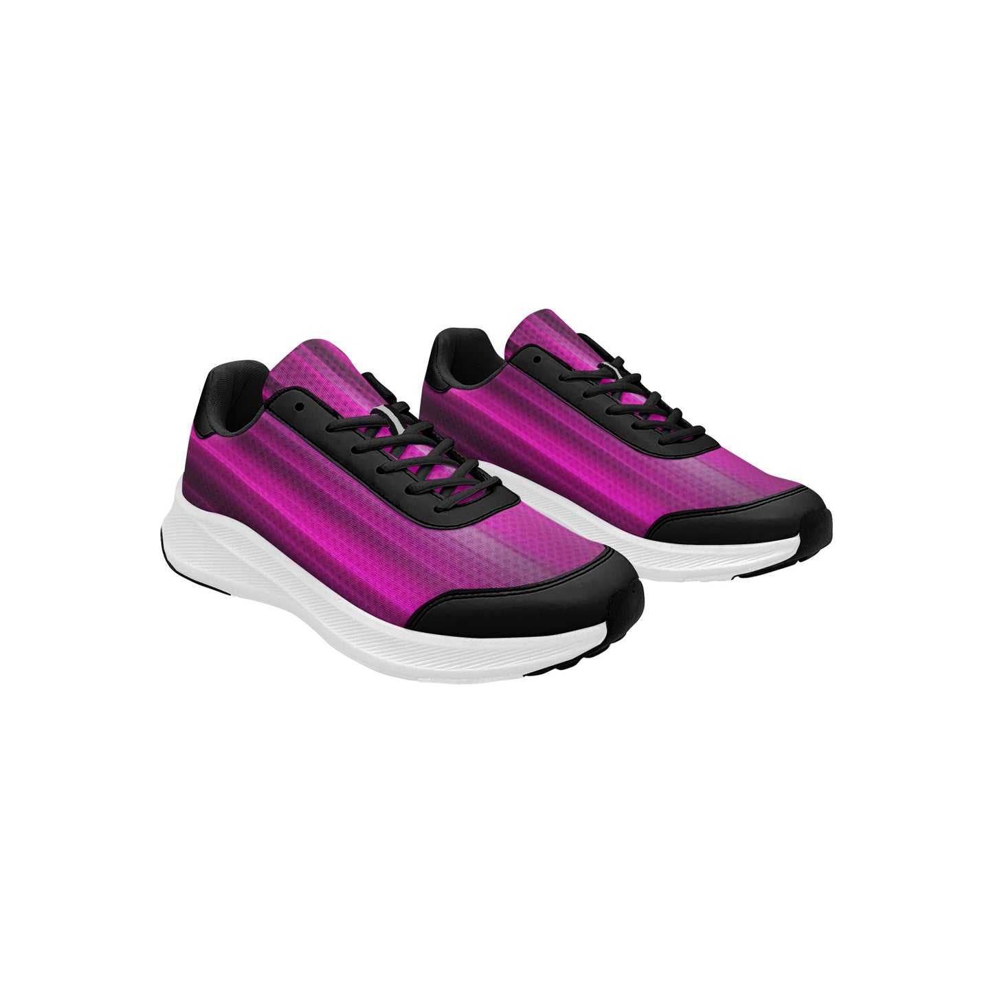 Bright Magenta Silver Black Women's Mudguard Running Shoes Athletic