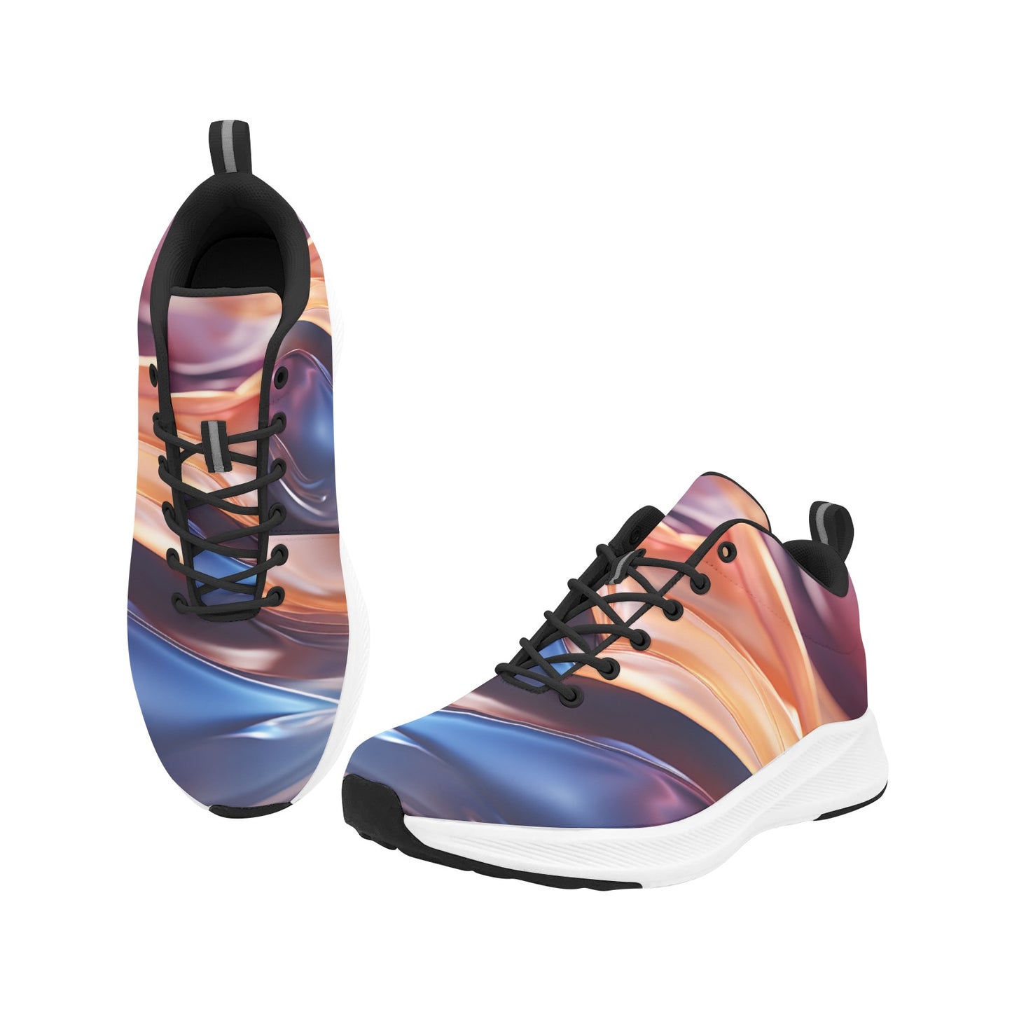 Women's Multi Colors Streaked Running Shoes Athletic Footwear