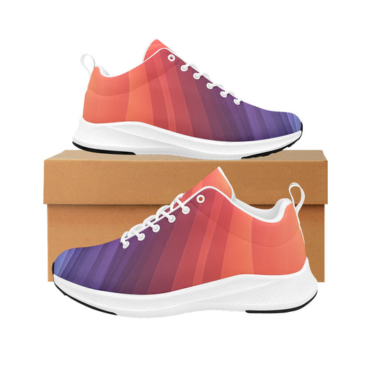 Orange Purple Ombre Women's Running Shoes Athletic Sneakers