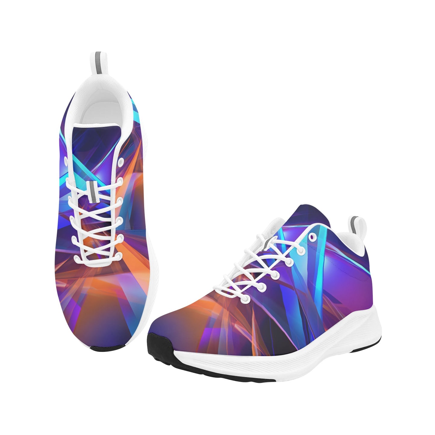Shattered Multi Colored Glass Women's Running Shoes Athletic Footwear