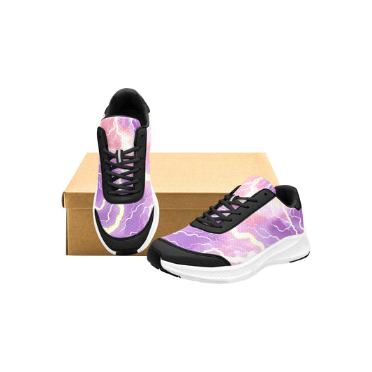 Pink Purple Lightning Women's Mudguard Running Shoes Athletic Wear