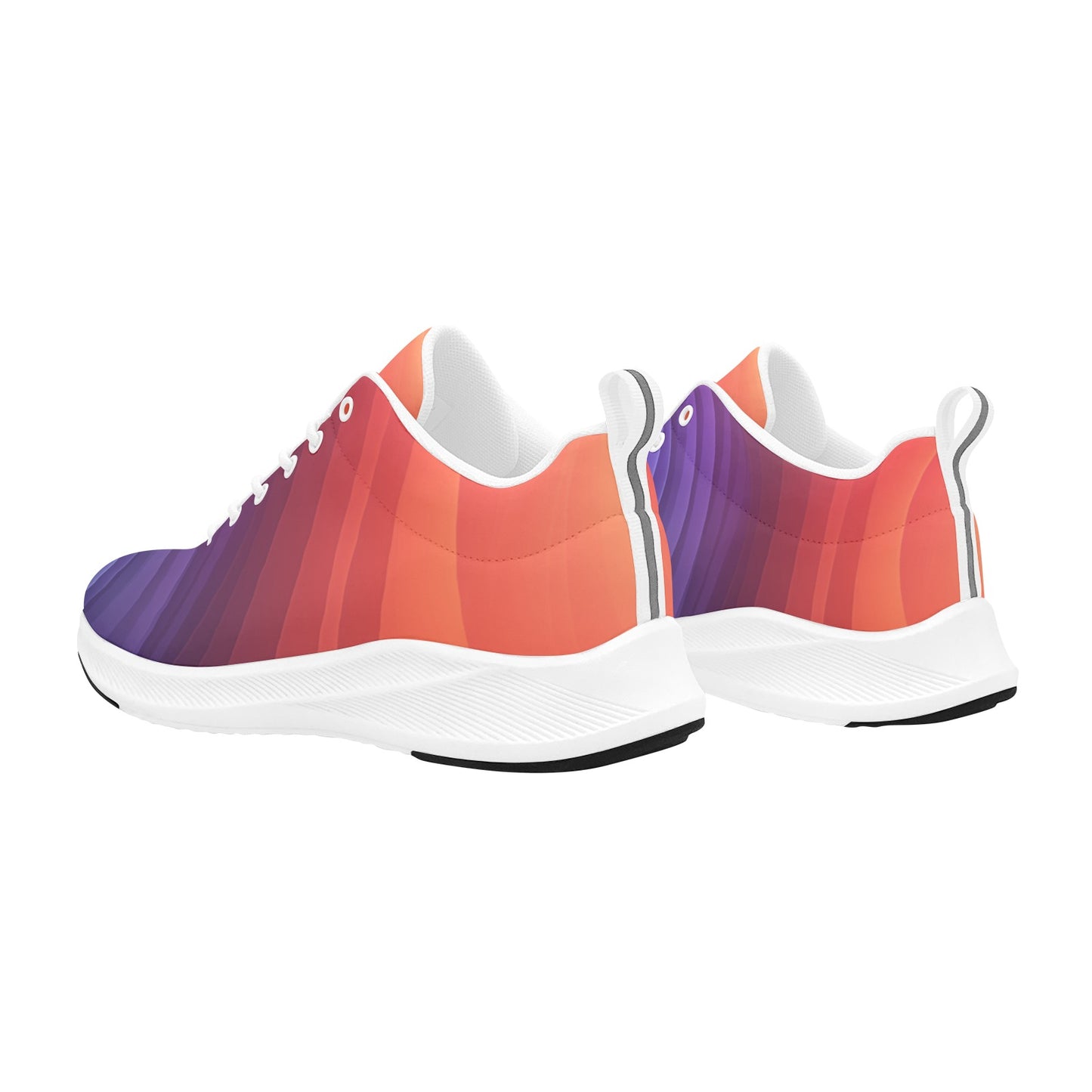 Orange Purple Ombre Women's Running Shoes Athletic Sneakers