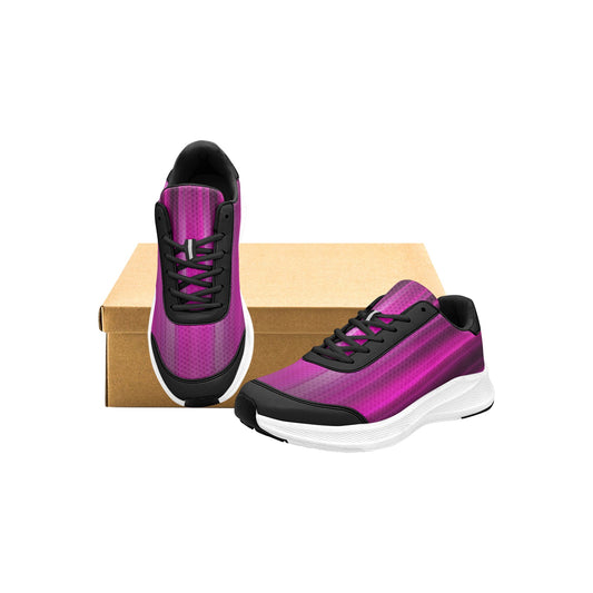 Bright Magenta Silver Black Women's Mudguard Running Shoes Athletic