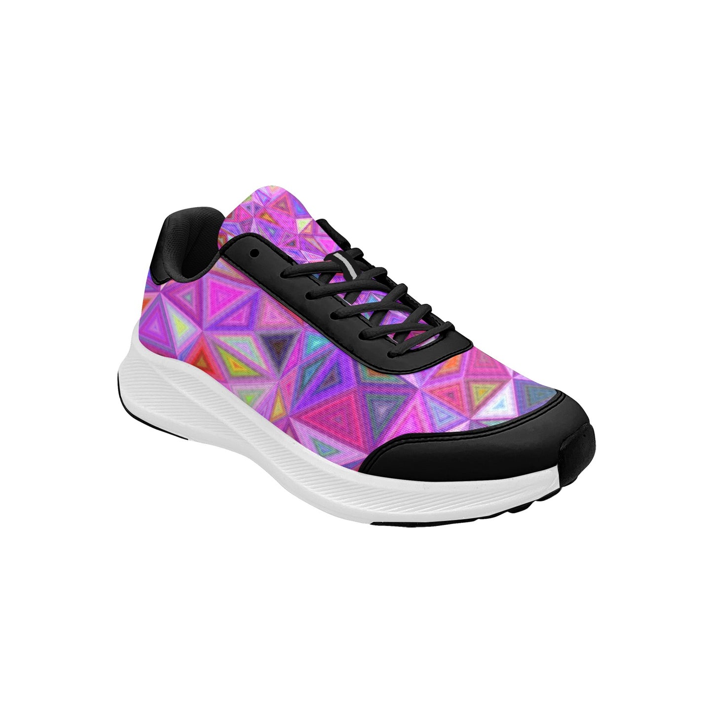 Women's Rainbow Mosaic Glass Mudguard Running Shoes Athletic Sport