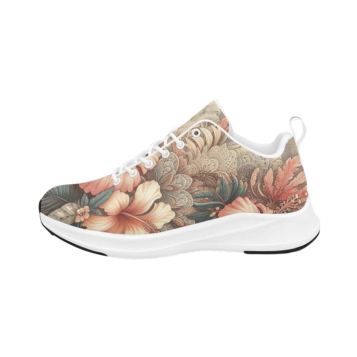 Vintage Floral Flowers Women's Running Shoes Athletic Footwear