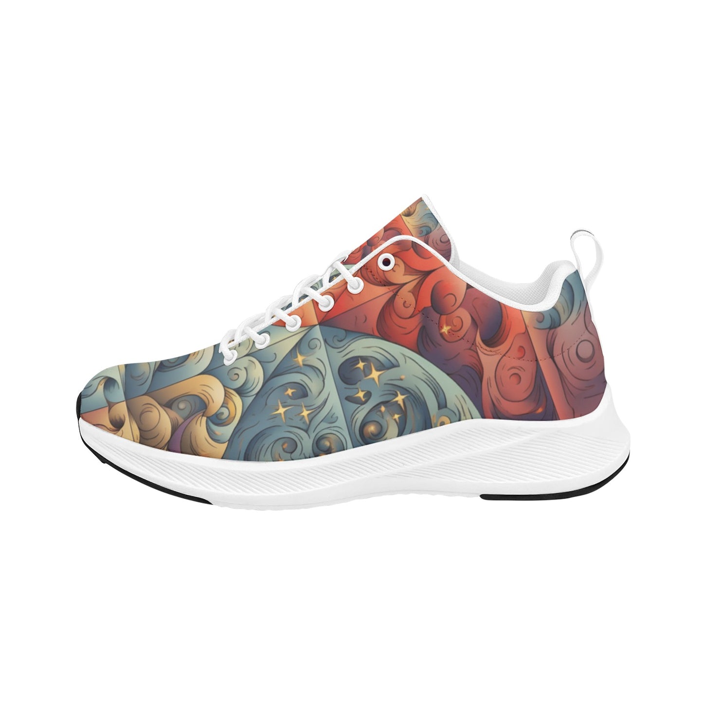 Vivid Multi Colored Skies Women's Running Shoes Athletic Footwear
