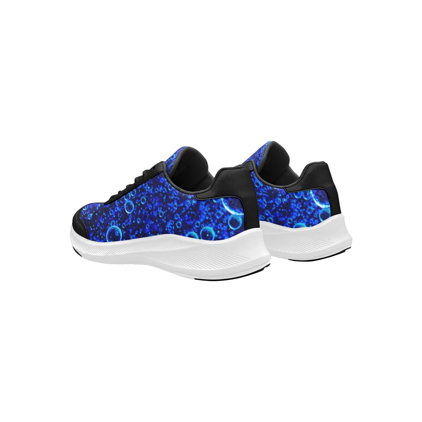 Women's Light Blue Bubbles Mudguard Running Shoes Athletic Sport