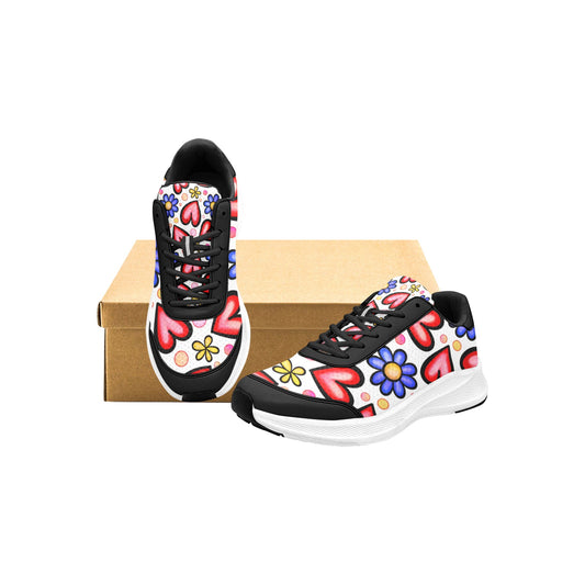 Hearts Flowers Women's Mudguard Running Shoes Athletic Footwear