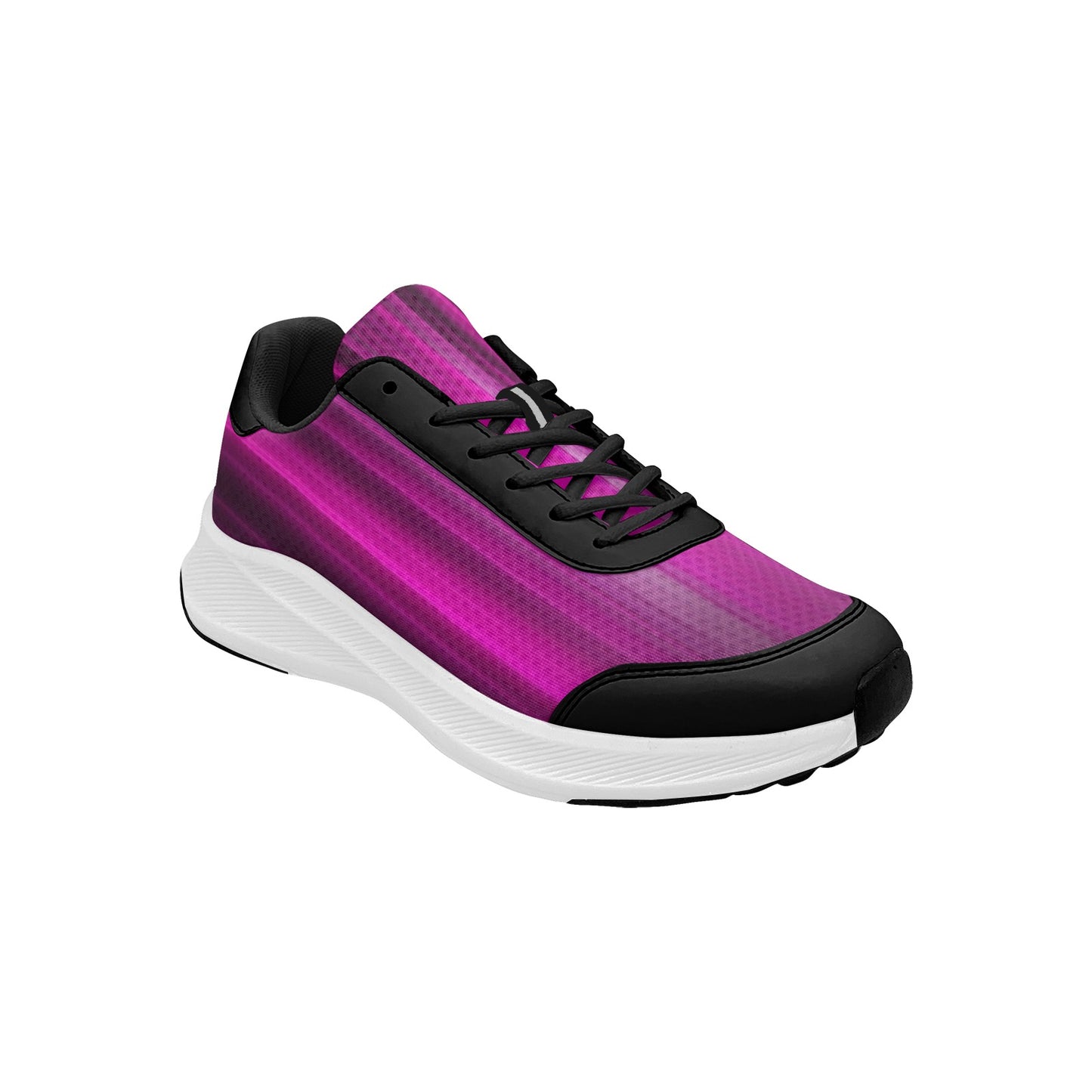 Bright Magenta Silver Black Women's Mudguard Running Shoes Athletic